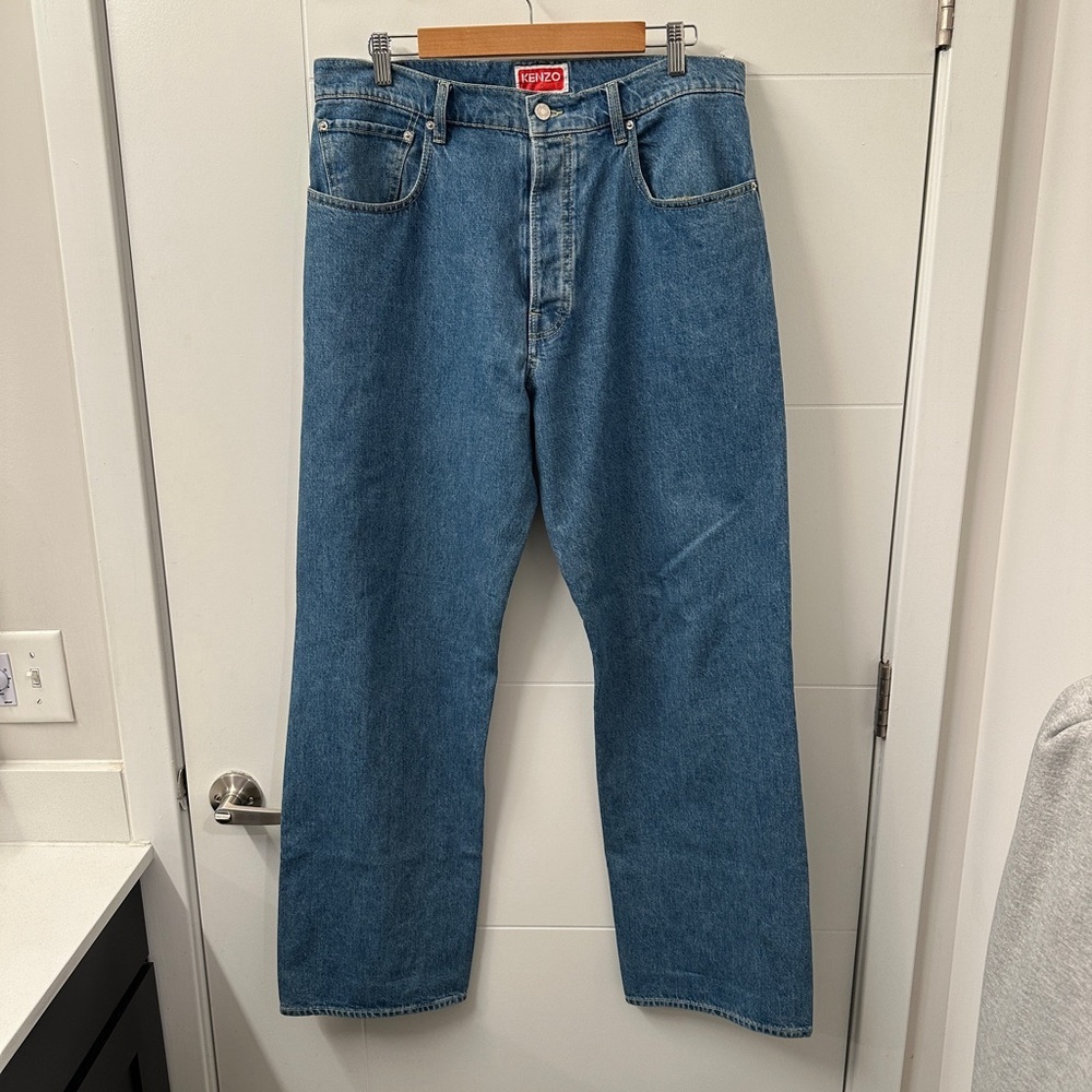 Kenzo Blue Relaxed Men Jeans - Picture 4 of 8